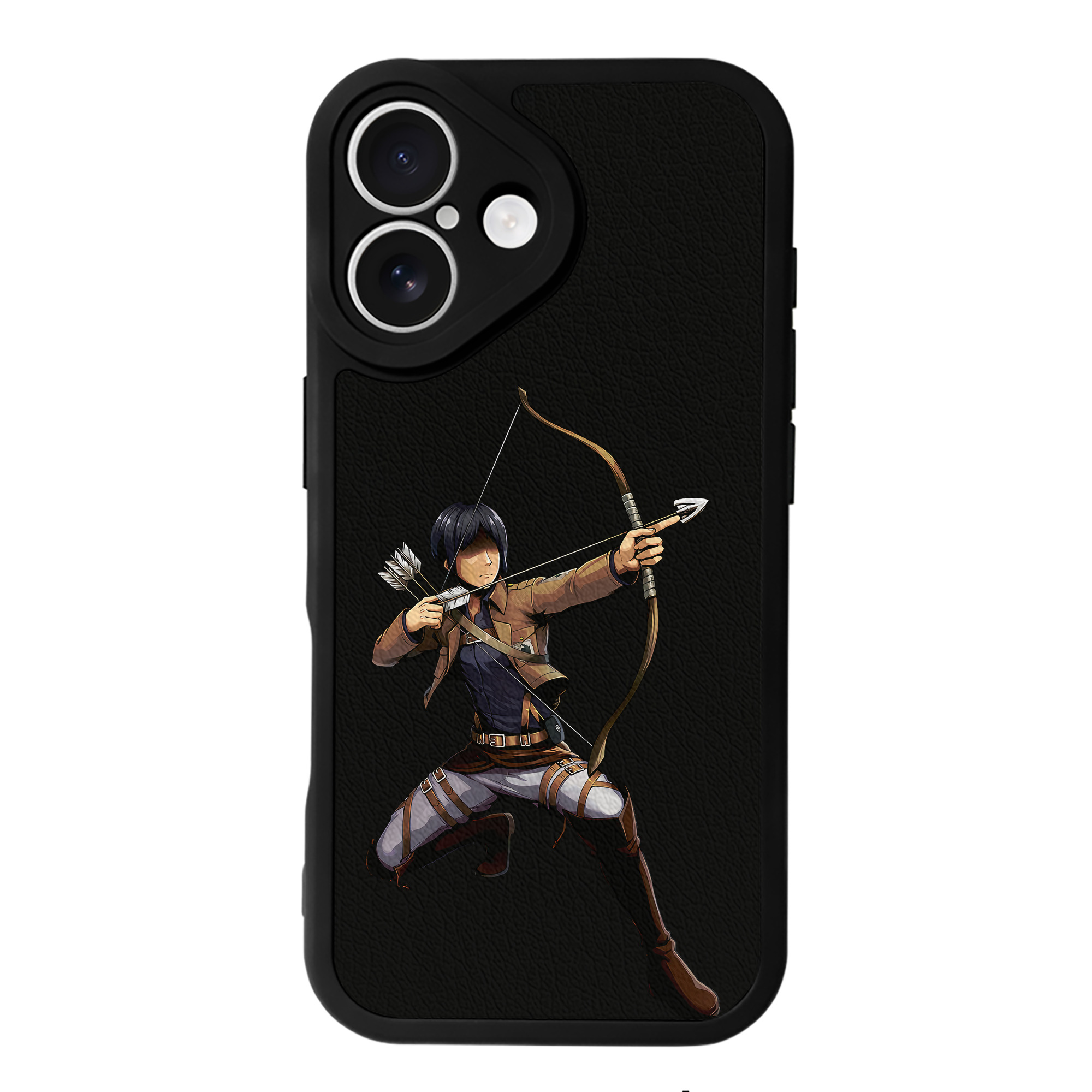 （画像用） 進撃の巨人 Attack on Titan 【iPhone 16シリーズ対応】シリコンスマホケース（レザー調） 材質：シリコン
